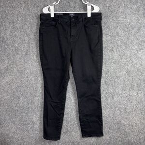 NYDJ Jeans Womens Size 14 Black Skinny Ankle Stretch Lift x tuck